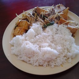 Tofu Entree With Bean Sprouts