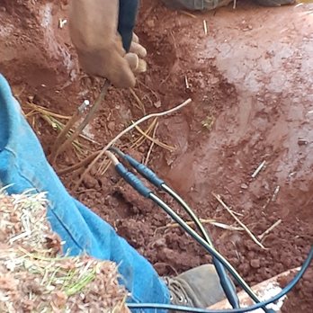 Hickey Plumbing, Air & Electrical - Making waterproof splices repairing all damaged cables. - Electricians Near Me - Amherst, Virginia Hickey Plumbing, Air & Electrical - Making waterproof splices repairing all damaged cables. - Electricians Near Me - Amherst, Virginia
