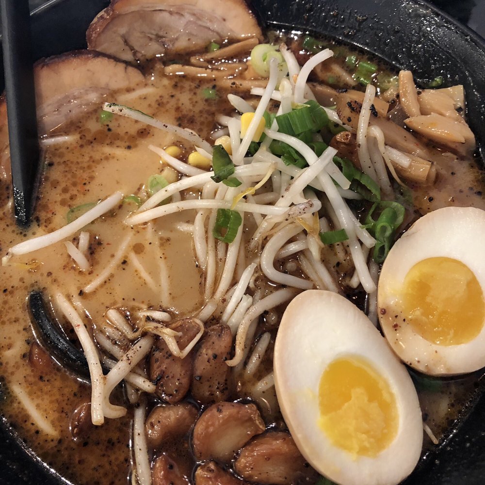 Ramen 101 - Black Garlic Ramen add Egg - Ramen Near Me - Dublin, California Ramen 101 - Black Garlic Ramen add Egg - Ramen Near Me - Dublin, California