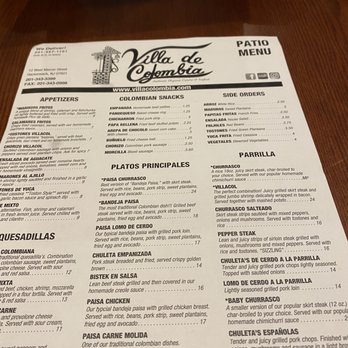 Villa De Colombia - Colombian Near Me - Hackensack, New Jersey