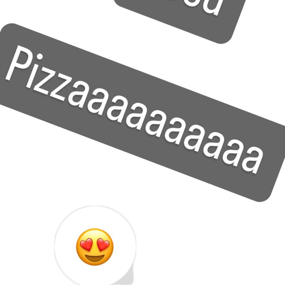 It describes the pizza It describes the pizza
