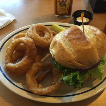 IHOP - IHOP Bacon Cheeseburger and onion rings (yum!) - American Near Me - Gainesville, Georgia