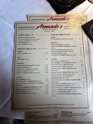 Menu photo 2 Armando's Winter Park, FL