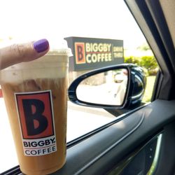 Biggby Coffee - Sweet foam caramel cold brew on a hot day