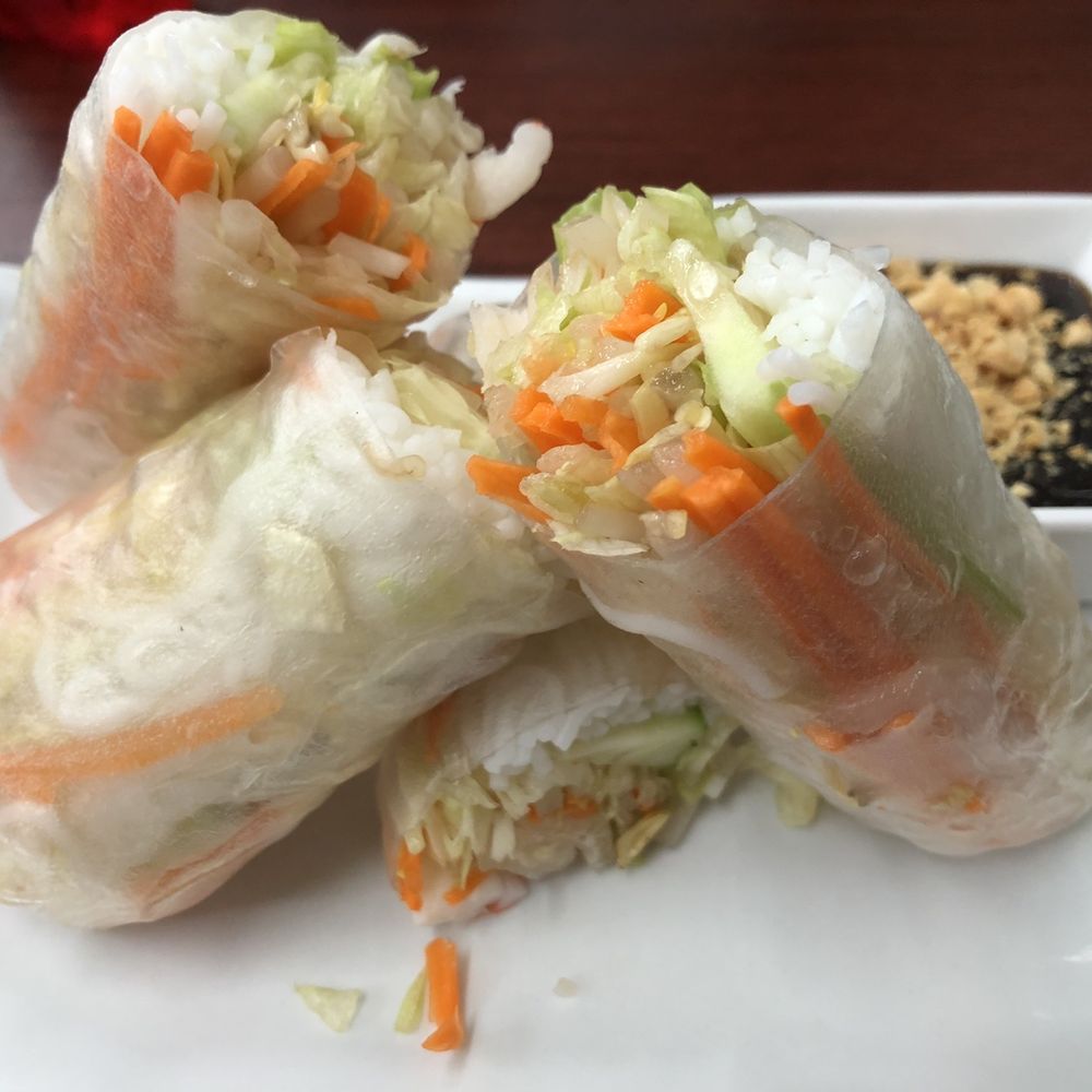 Thai Lucky - Spring rolls w/shrimp. - Thai Near Me - San Antonio, Texas Thai Lucky - Spring rolls w/shrimp. - Thai Near Me - San Antonio, Texas