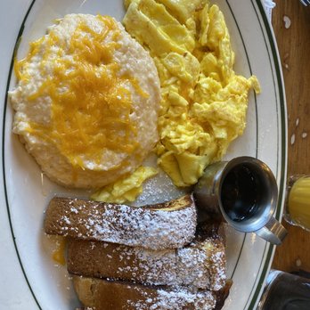 Ted's Bulletin 14th - Thick-Cut French Toast with Tillamook Cheddar Grits - Breakfast & Brunch Near Me - Washington, DC, District of Columbia Ted's Bulletin 14th - Thick-Cut French Toast with Tillamook Cheddar Grits - Breakfast & Brunch Near Me - Washington, DC, District of Columbia