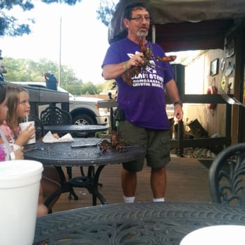 Dan's Clam Stand - Dan giving his "Lobster Show" - Seafood Near Me - Crystal River, Florida Dan's Clam Stand - Dan giving his "Lobster Show" - Seafood Near Me - Crystal River, Florida