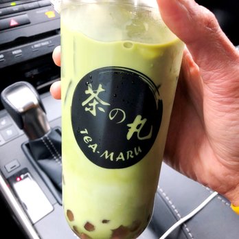 Tea Maru - Uji Matcha Latte w/ Strawberry Boba, large - $5.25 - Bubble Tea Near Me - San Gabriel, California Tea Maru - Uji Matcha Latte w/ Strawberry Boba, large - $5.25 - Bubble Tea Near Me - San Gabriel, California