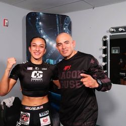 AB's Dragon House Gym - Maritza and coach AB