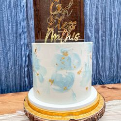 Amelia & Rose - Baptism cake