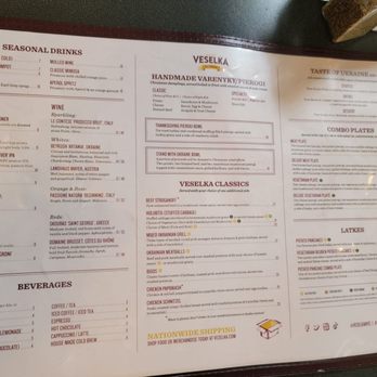 Veselka Williamsburg - Menu - Desserts Near Me - Brooklyn, New York Veselka Williamsburg - Menu - Desserts Near Me - Brooklyn, New York