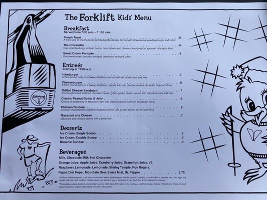 Menu photo 4 The Forklift Snowbird, UT