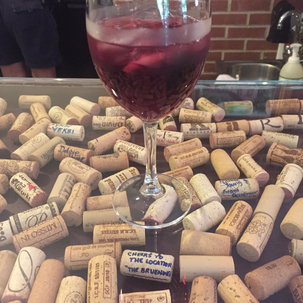 Enjoying sangria on a beautiful day!