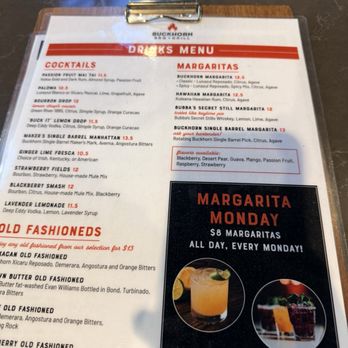 Buckhorn BBQ + Grill - Drink menu - Barbeque Near Me - Folsom, California