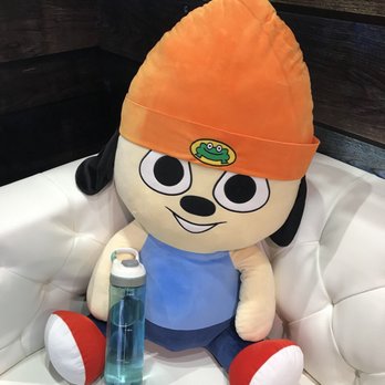 CES - Parappa the Rappa stuffed plushie. Water bottle for sale. - Festivals Near Me - Las Vegas, Nevada