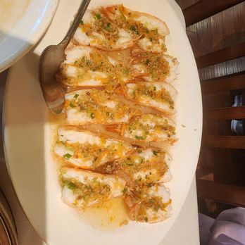 East Wall Chinese Restaurant - Steamed "Prawns" w garlic sauce & vermecelli - Seafood Near Me - Houston, Texas East Wall Chinese Restaurant - Steamed "Prawns" w garlic sauce & vermecelli - Seafood Near Me - Houston, Texas