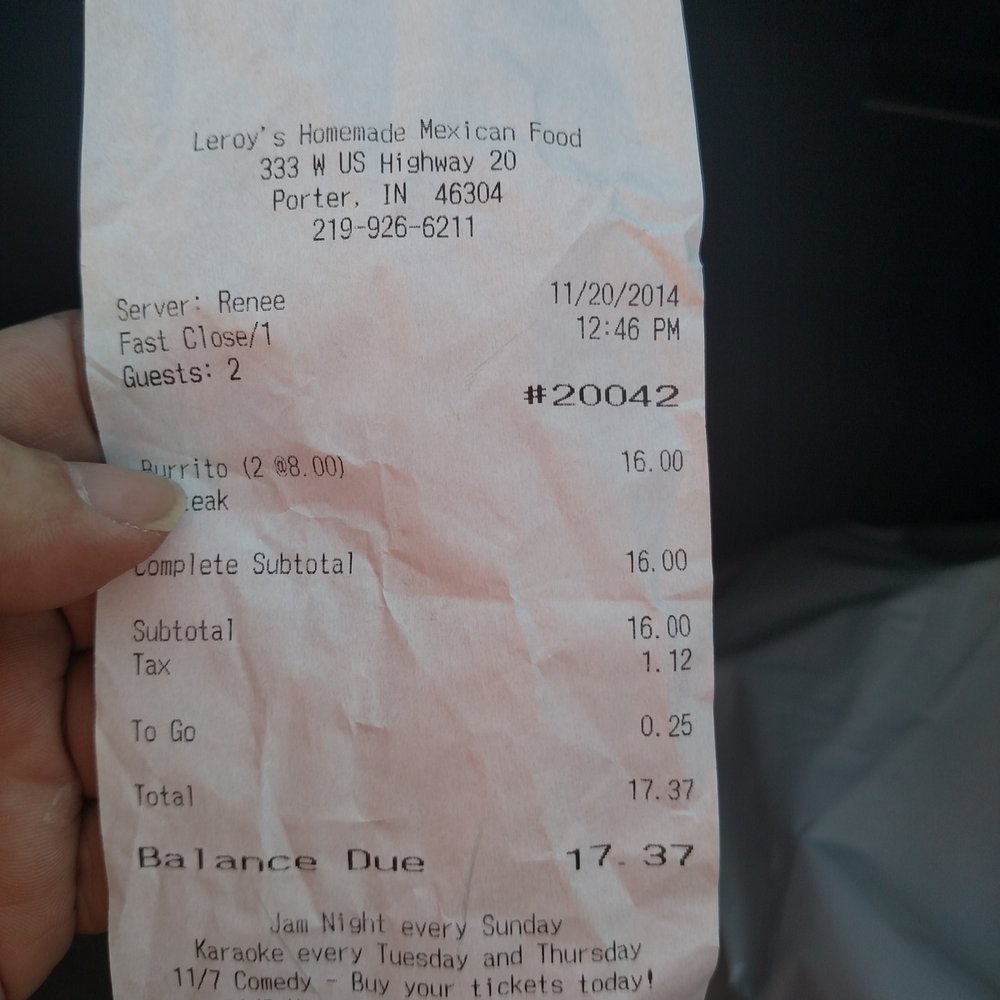 Leroy's Hot Stuff - $2.50 extra for steak! - Bars Near Me - Porter, Indiana