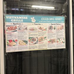 Vietnamese Grille - Menu