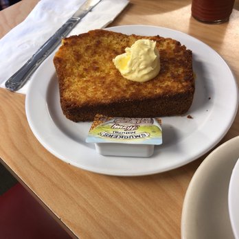 The Serving Spoon - What kinda bread is this?! It's corn bread, made and sliced like an actual piece of bread. Devine! I'll definitely be back. - Breakfast & Brunch Near Me - Inglewood, California The Serving Spoon - What kinda bread is this?! It's corn bread, made and sliced like an actual piece of bread. Devine! I'll definitely be back. - Breakfast & Brunch Near Me - Inglewood, California