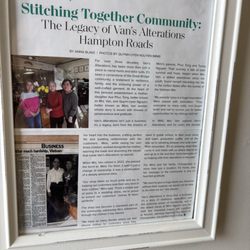 Van's Alterations - Their legacy story, Stitching Together Community