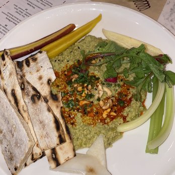The Wine and Spirits Kitchen - Edamame Hummus - New American Near Me - Delray Beach, Florida The Wine and Spirits Kitchen - Edamame Hummus - New American Near Me - Delray Beach, Florida