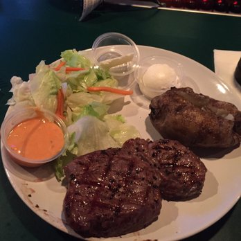 Crest Lounge - Steak dinner comes with side salad and baked potato $9.49 as of 09/11/2017 - Lounges Near Me - Temple City, California