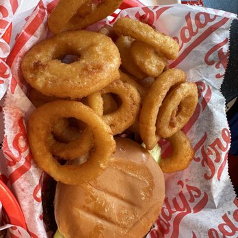 Freddy's Frozen Custard & Steakburgers - burger and onion rings - American Near Me - LaGrange, Georgia