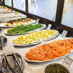 Galpão Gaucho Brazilian Steakhouse - Hearts of palm, artichoke, sweet beets, asparagus, caprese salad, imported cheeses, and cured meats are only some of the almost 40 items.