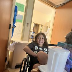 Marian Extended Care Center - My granddaughter Anna one of the times she came to visit me at Marian Extended Care.