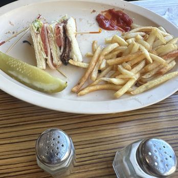 Lasalle Cafe Luna - Club n fries Clubhouse Club Sandwich with fries - Breakfast & Brunch Near Me - Chicago, Illinois