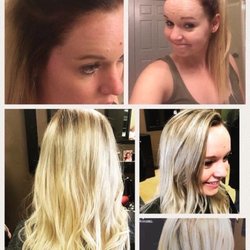 Montage West salon & spa - Top photos are the mess I was left from a different salon and the bottom pics are from the Magen miracle!!!