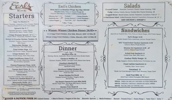Menu photo 5 Earl's Winston-Salem, NC