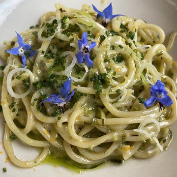 Rich Table - Bucatini, Green Garlic, Meyer Lemon - New American Near Me - San Francisco, California Rich Table - Bucatini, Green Garlic, Meyer Lemon - New American Near Me - San Francisco, California
