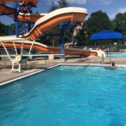 Rush City Aquatic Center - Diving board and twisty slide