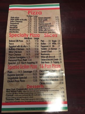 Menu photo 5 Pizza Express Florida, NY Menu photo 5 Pizza Express Florida, NY