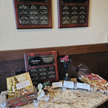 Carrabba's Italian Grill - Close-up of the table in the foyer. - Italian Near Me - Roanoke, Virginia