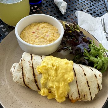 The Boathouse - Gross lumpy hollandaise on the breakfast burrito - Seafood Near Me - St Augustine, Florida The Boathouse - Gross lumpy hollandaise on the breakfast burrito - Seafood Near Me - St Augustine, Florida
