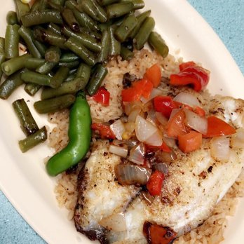 Arredondo's Seafood Cafe - Grilled Talapia, rice and green beans. - Seafood Near Me - San Antonio, Texas