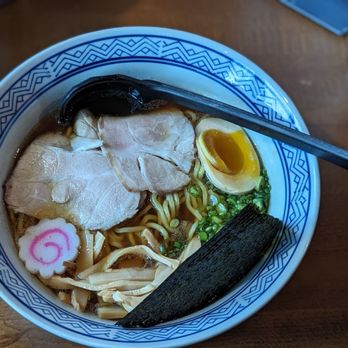 Kaiju Ramen - Tokyo Style Ramen with Chashu, Bamboo Shoots, Egg, with chopped green onions for garnish - Ramen Near Me - Washington, DC, District of Columbia