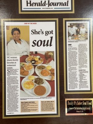 Menu photo 1 Daddy D's Suber Soulfood Hendersonville, NC Menu photo 1 Daddy D's Suber Soulfood Hendersonville, NC