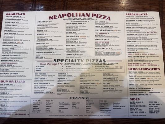 Menu photo 1 Donatina Neapolitan Pizza Cafe Patchogue, NY