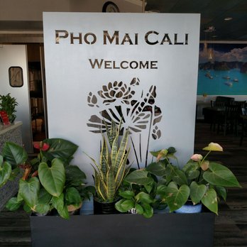 Pho Mai Cali - Sign in the foyer - Vietnamese Near Me - Santee, California