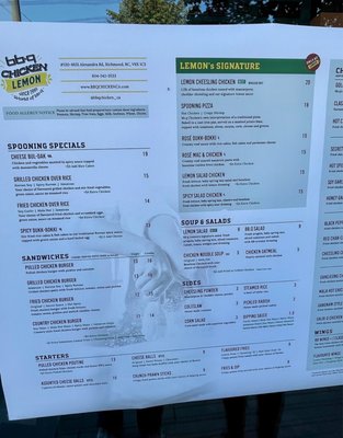 Menu photo 2 Bbq Chicken Lemon Richmond, BC