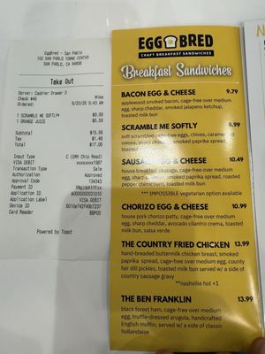 Menu photo 1 EggBred San Pablo, CA Menu photo 1 EggBred San Pablo, CA
