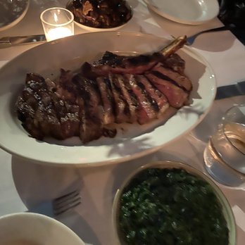 Anton's - Ribeye with spinach and mushrooms - American Near Me - New York, New York Anton's - Ribeye with spinach and mushrooms - American Near Me - New York, New York