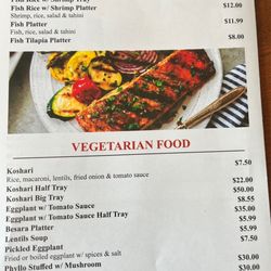 TAZA Resturant & Coffee - Menu