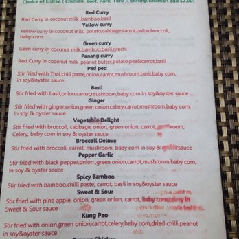 Authentic Thai Kitchen - New lunch menu 3-7-18 - Thai Near Me - Phoenix, Arizona