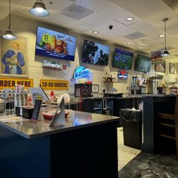 Waldos Chicken and Beer - Order counter and bar area