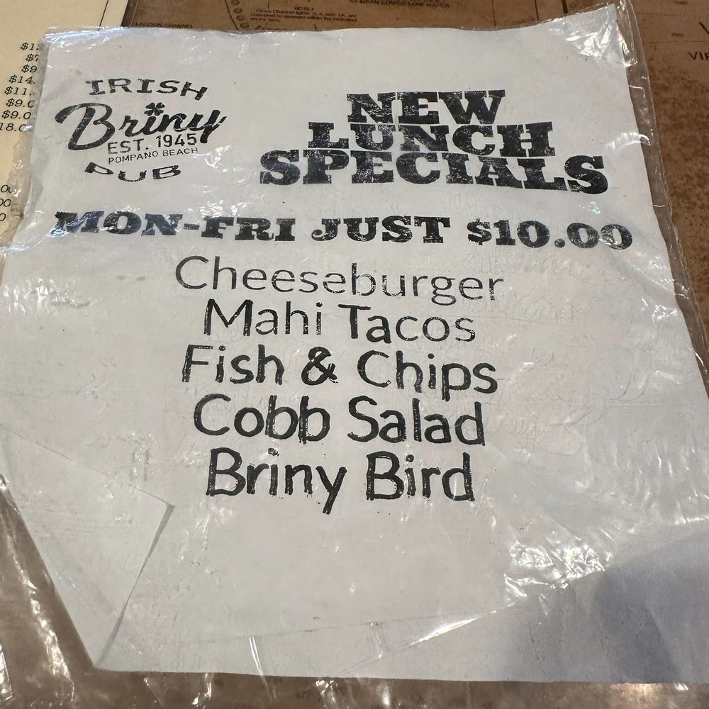 Briny Irish Pub - American Near Me - Pompano Beach, Florida