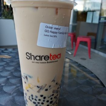 Sharetea - Sharetea in Chula Vista, New franchise opened in the midst of the pandemic. QQ Happy Family. - Coffee & Tea Near Me - Lake Forest, California